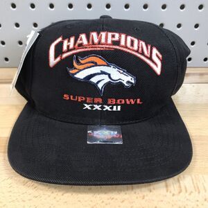 Denver Broncos NFL Super Bowl XXXII 1998 Champions Hat Logo 7 USA Made RARE NWT